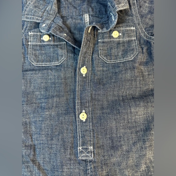 2 Set Lot Bundle - Boys 12-18 Months Button Short Pocket Romper (read for brand) - Picture 7 of 8